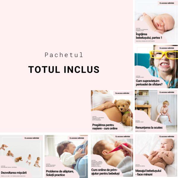 pachetul totul inclus pentru părinții pregătiți pentru tot toate cursurile publicate până acum cu acces nelimitat