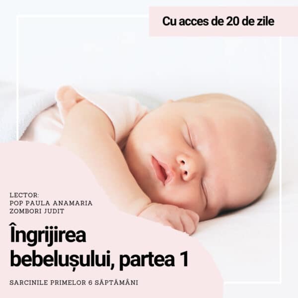 Curs online de îngrijire a bebelușilor – Primele 6 săptămâni acasă cu bebelușul! - acces pentru 20 de zile