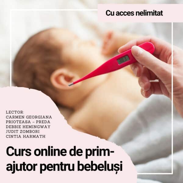 Curs online de prim-ajutor pentru bebeluși - acces nelimitat