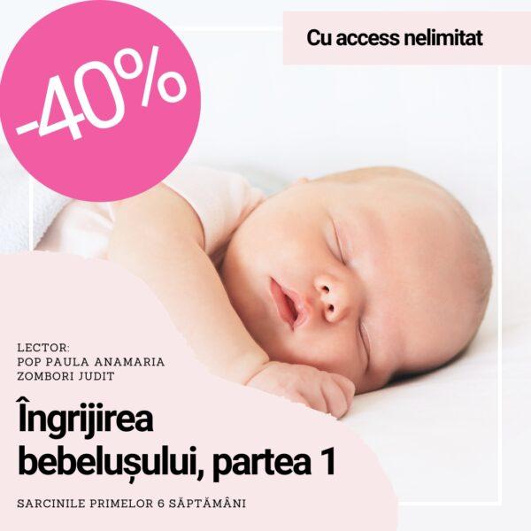 Curs online de îngrijire a bebelușilor