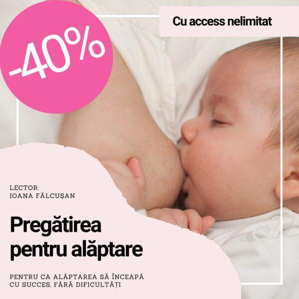 Pregătirea pentru alăptare - Curs Online - acces nelimitat